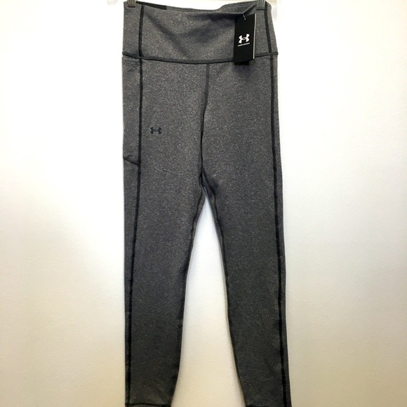 Under Armour Pants - Under Armour Compression High Rise Full Length Leggings Medium Gray Athletic